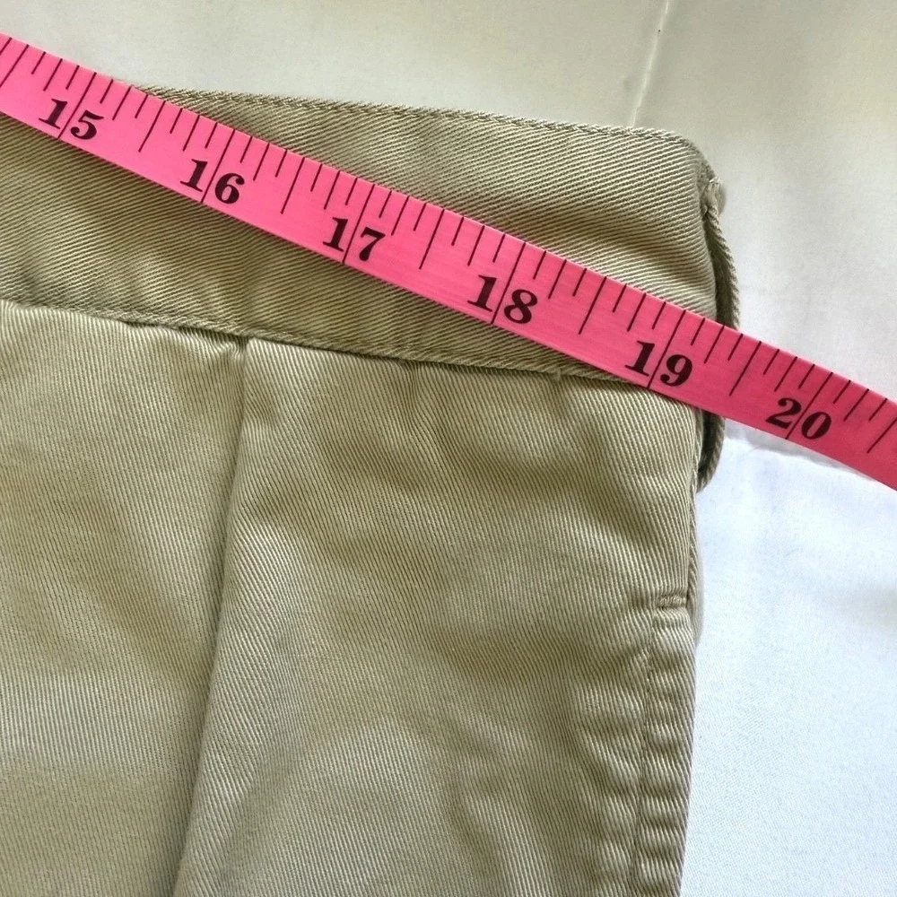 Vintage Y2K Polo Ralph Lauren Tyler Shorts 100% Cotton Chino Beige Khaki Mens 40